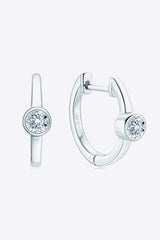 18k Gold-Plated Inlaid Moissanite Huggie Earrings - Shah S. Sahota
