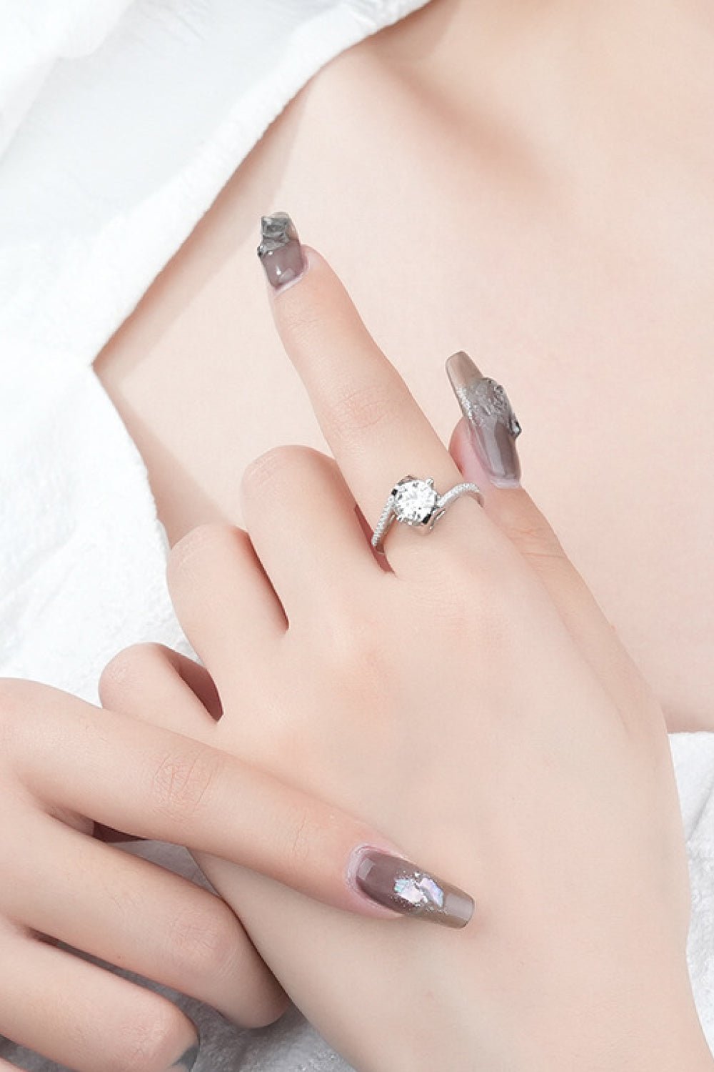 Darling You 925 Sterling Silver Moissanite Ring - Shah S. Sahota