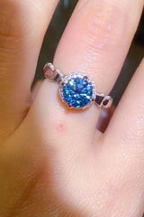 925 Sterling Silver 1 Carat Moissanite Cluster Ring - Shah S. Sahota
