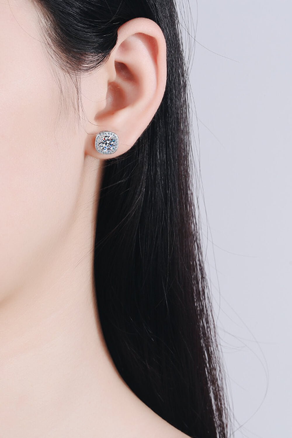 Let Me Love You 1 Carat Moissanite Stud Earrings - Shah S. Sahota