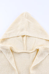 Open Front Hooded Cardigan with Pockets - Shah S. Sahota