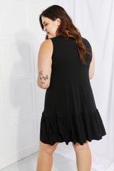 Zenana Head Over Heels Full Size Sleeveless Ruffle Hem Dress - Shah S. Sahota