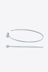 925 Sterling Silver Moissanite Hoop Earrings - Shah S. Sahota