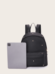 Casual Waterproof Multi-Compartment Rivet Backpack - Shah S. Sahota