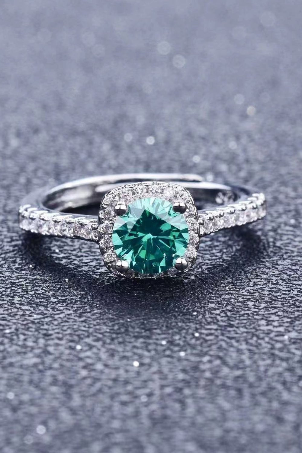 3 Carat Moissanite 18K Platinum-Plated Cluster Ring - Shah S. Sahota