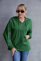 Box Pleated Drawstring Hoodie - Shah S. Sahota