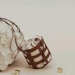 Large-Capacity Round Bucket Shoulder Bag - Shah S. Sahota