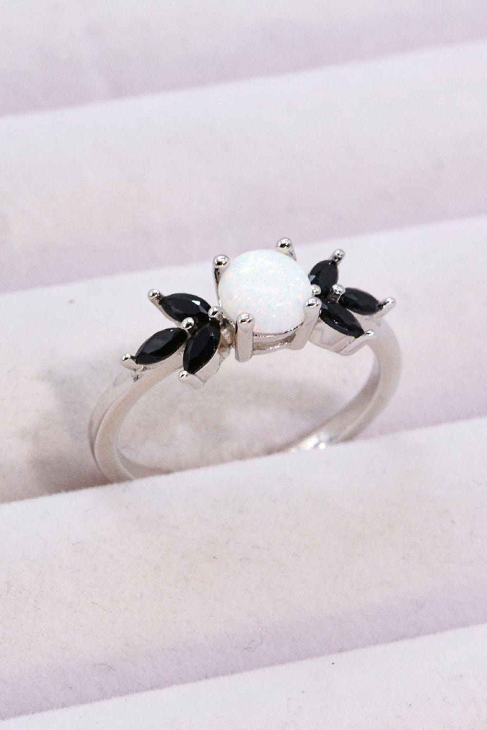 Opal and Zircon Contrast Ring - Shah S. Sahota