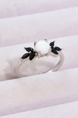 Opal and Zircon Contrast Ring - Shah S. Sahota