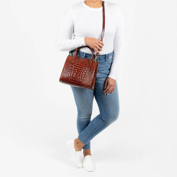 Retro Crocodile Pattern Crossbody Bag - Shah S. Sahota