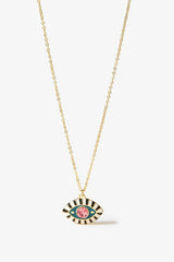 Evil Eye Pendant Gold Plated Chain Necklace - Shah S. Sahota
