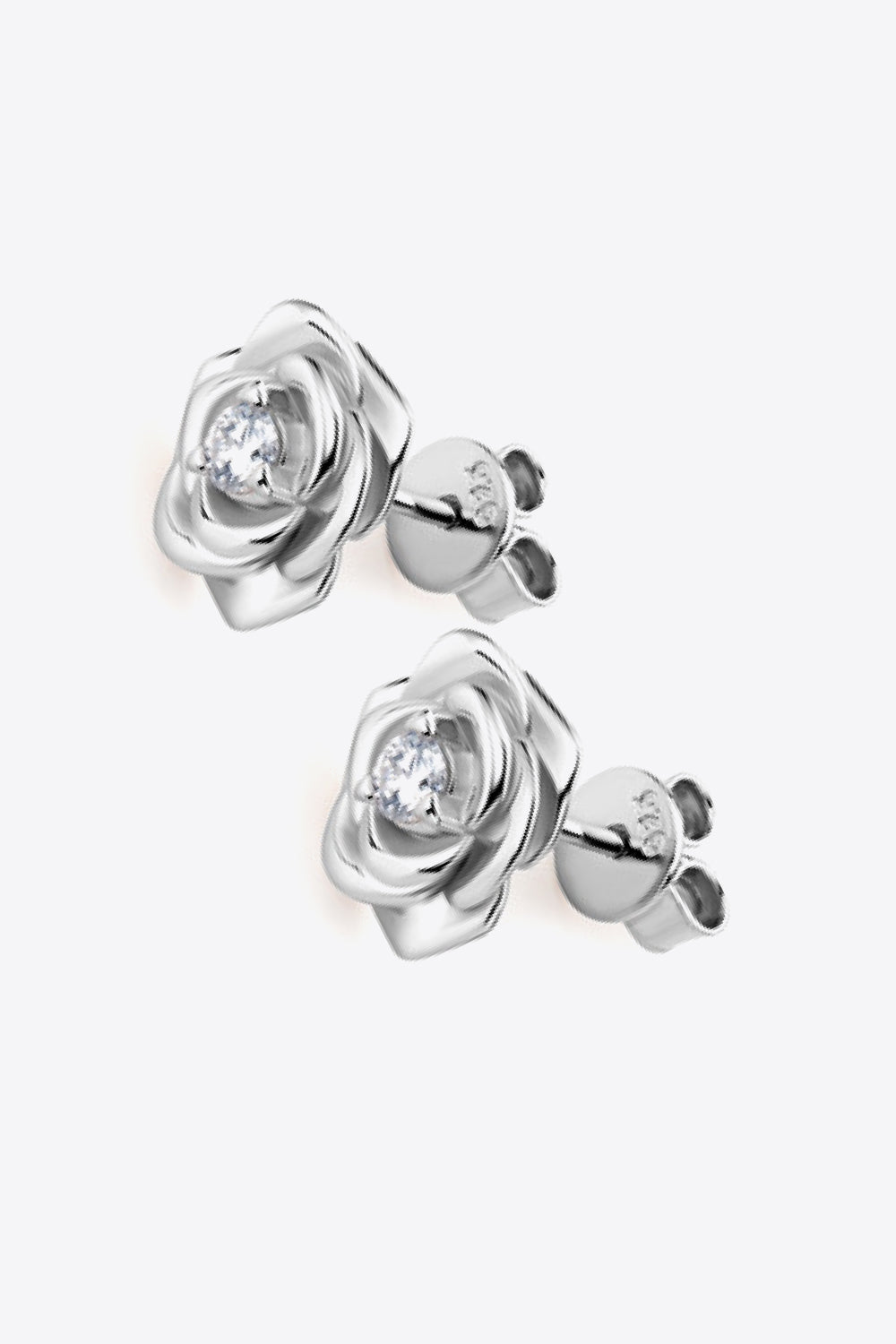 Moissanite Flower 925 Sterling Silver Earrings - Shah S. Sahota