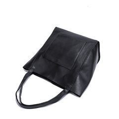 Retro Large Capacity Waxy Leather Tote Bag - Shah S. Sahota