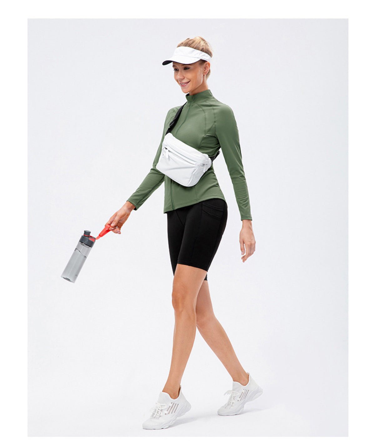 Tight Elastic Zipper Up Track Jacket With Pockets - Shah S. Sahota