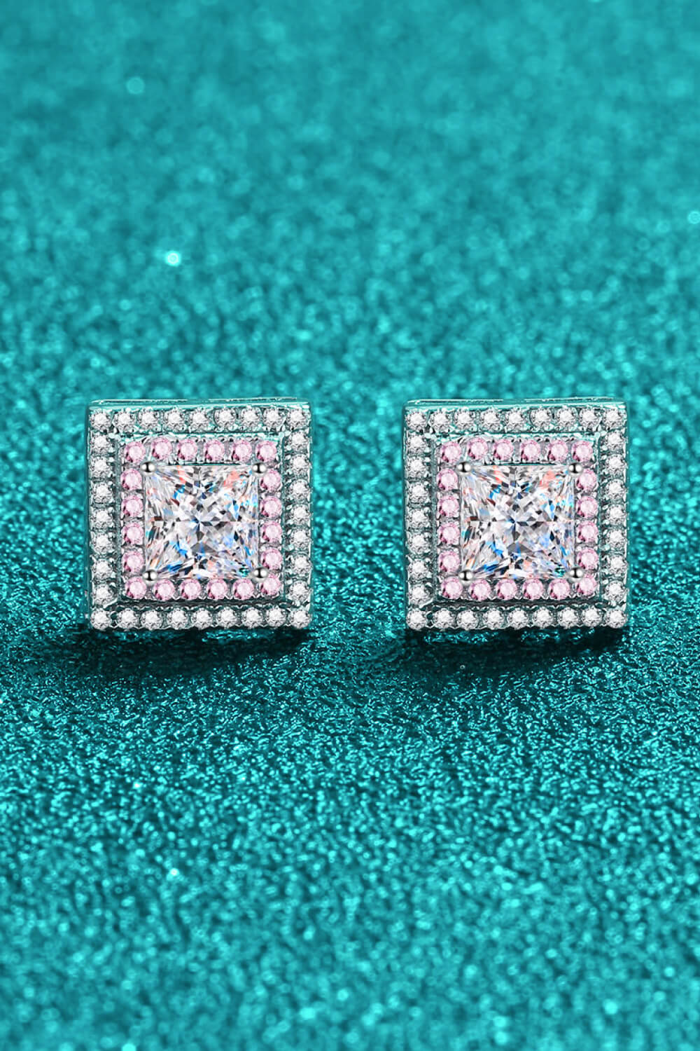 Moissanite Square Stud Earrings - Shah S. Sahota