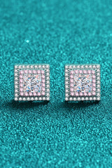 Moissanite Square Stud Earrings - Shah S. Sahota