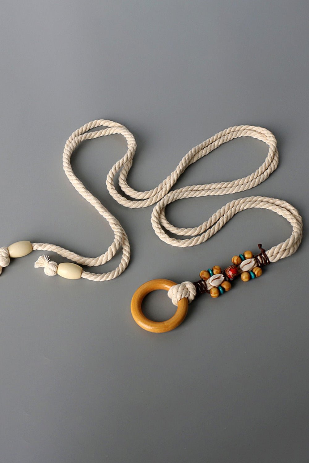 Wood Ring Rope Belt - Shah S. Sahota