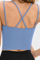 Double-Strap Cropped Yoga Cami - Shah S. Sahota