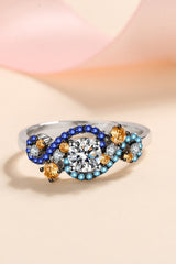 Moissanite Contrast 925 Sterling Silver Ring - Shah S. Sahota