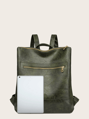 Retro Zipper Large-Capacity Backpack - Shah S. Sahota