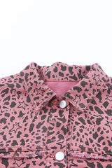 Printed Raw Hem Denim Shacket - Shah S. Sahota