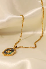 18K Gold Plated Snake Geometric Pendant Necklace - Shah S. Sahota