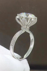5 Carat Moissanite Side Stone Ring - Shah S. Sahota
