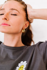 Three Is Better Than One C-Hoop Earrings - Shah S. Sahota