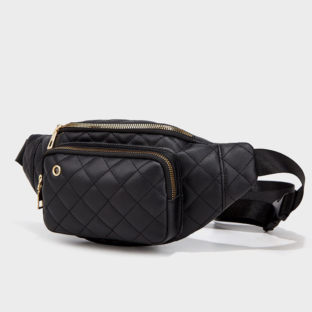 Simple Rhombus Pattern Crossbody Waist Bag - Shah S. Sahota