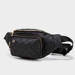 Simple Rhombus Pattern Crossbody Waist Bag - Shah S. Sahota
