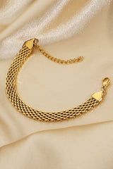 18K Gold-Plated Wide Chain Bracelet - Shah S. Sahota
