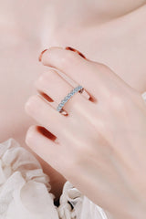 Moissanite Rhodium-Plated Ring - Shah S. Sahota