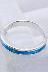 925 Sterling Silver Opal Ring in Sky Blue - Shah S. Sahota