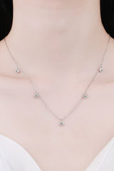 Moissanite Rhodium-Plated Necklace - Shah S. Sahota