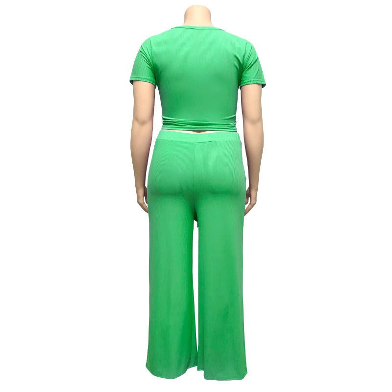 Women‘s Solid Color Two Piece Set - Shah S. Sahota