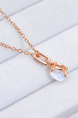 Moonstone Teardrop Pendant Necklace - Shah S. Sahota