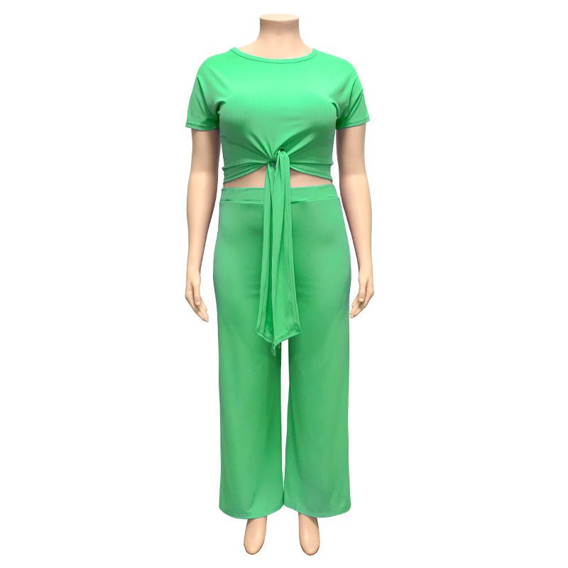 Women‘s Solid Color Two Piece Set - Shah S. Sahota