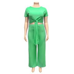 Women‘s Solid Color Two Piece Set - Shah S. Sahota