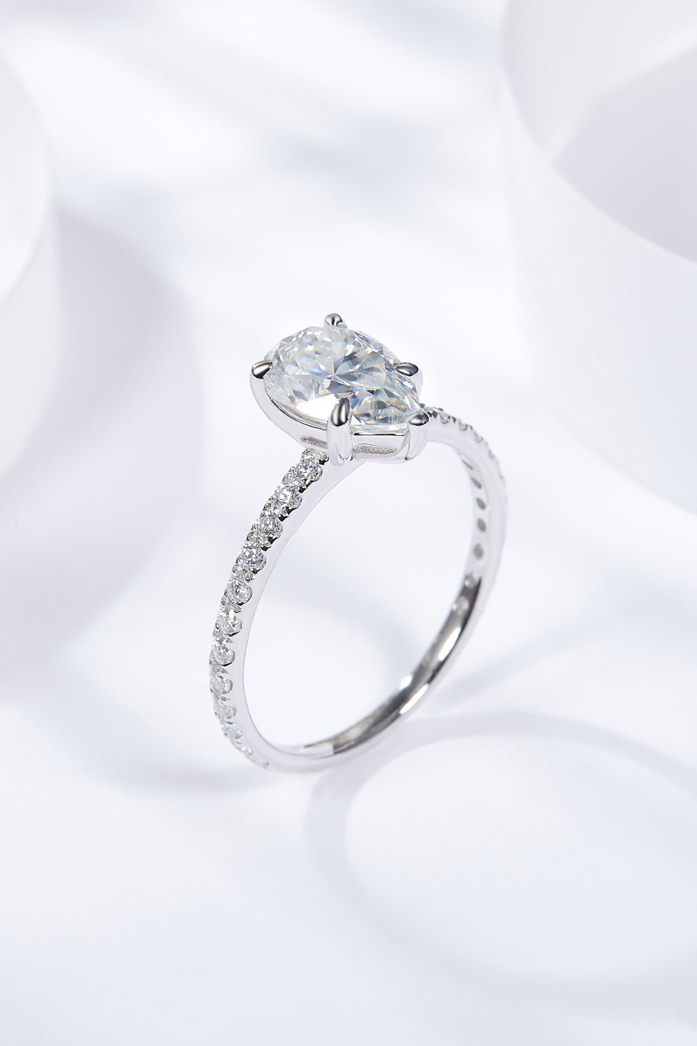1.8 Carat Moissanite Side Stone Ring - Shah S. Sahota
