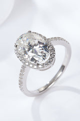 4.5 Carat Moissanite Halo Ring - Shah S. Sahota