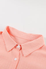 Cap-Sleeve Button Down Shirt - Shah S. Sahota