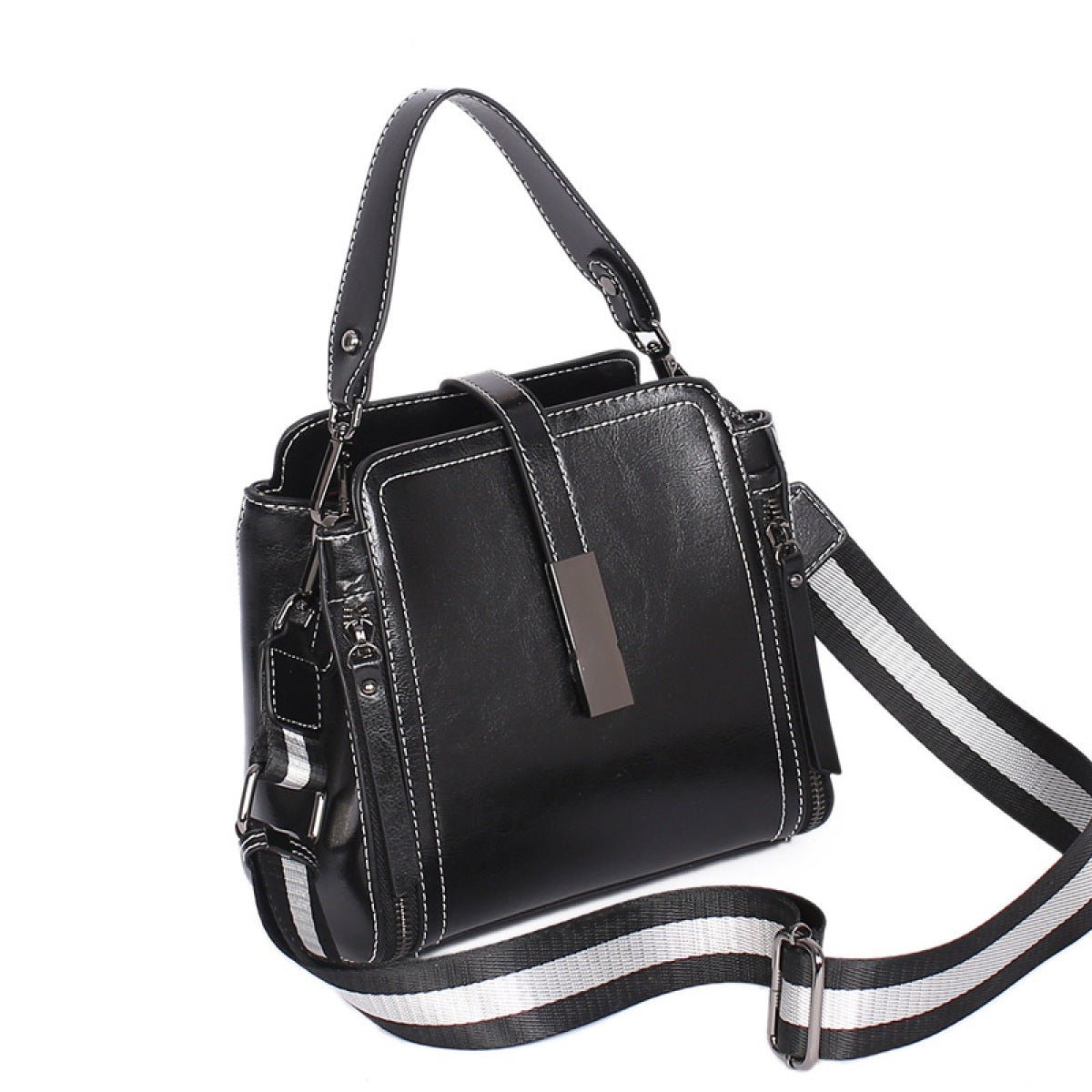 Portable Zipper Buckle Shoulder Messenger Bag - Shah S. Sahota