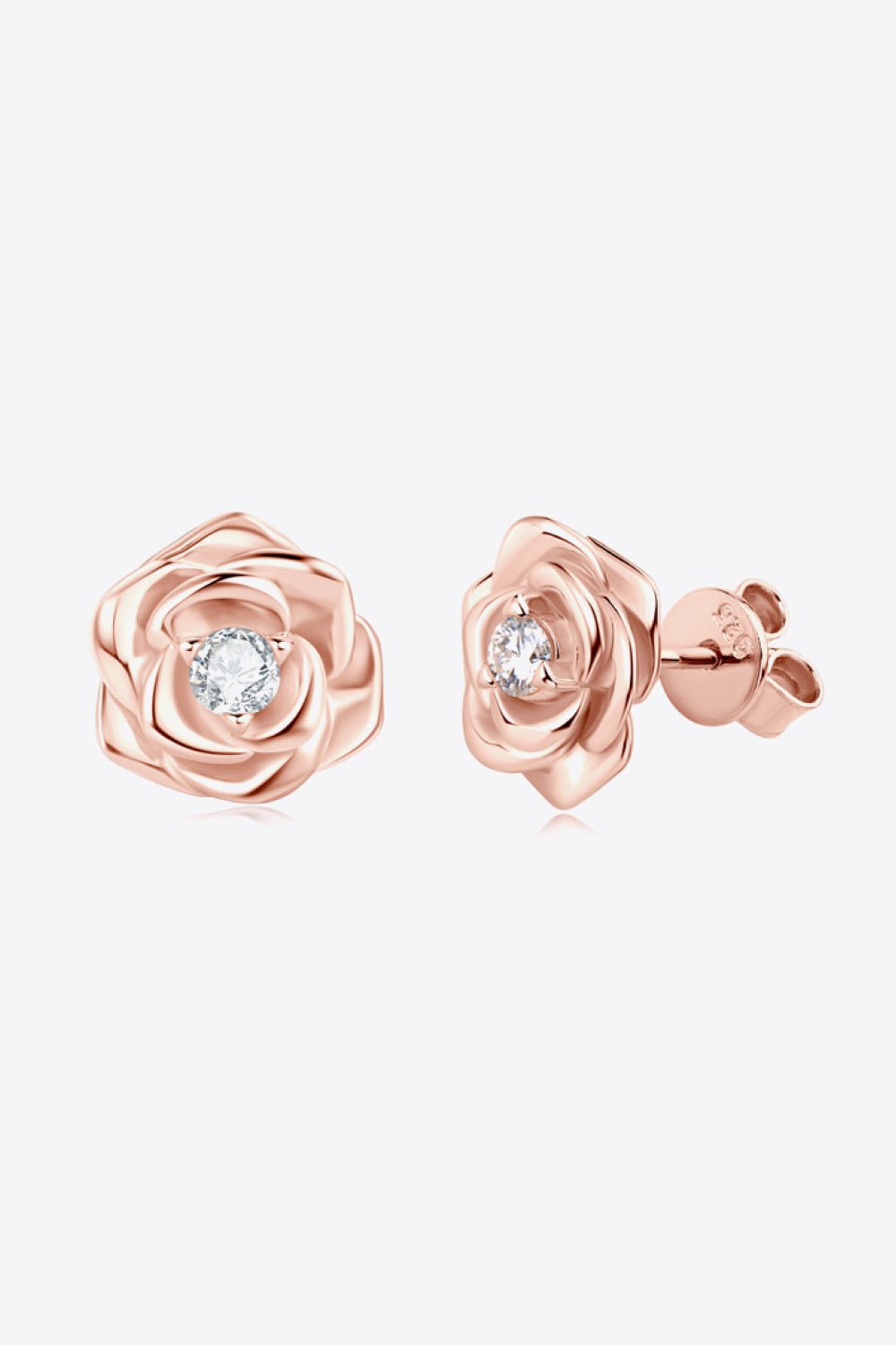 Moissanite Flower 925 Sterling Silver Earrings - Shah S. Sahota