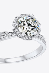 925 Sterling Silver 1 Carat Moissanite Ring - Shah S. Sahota