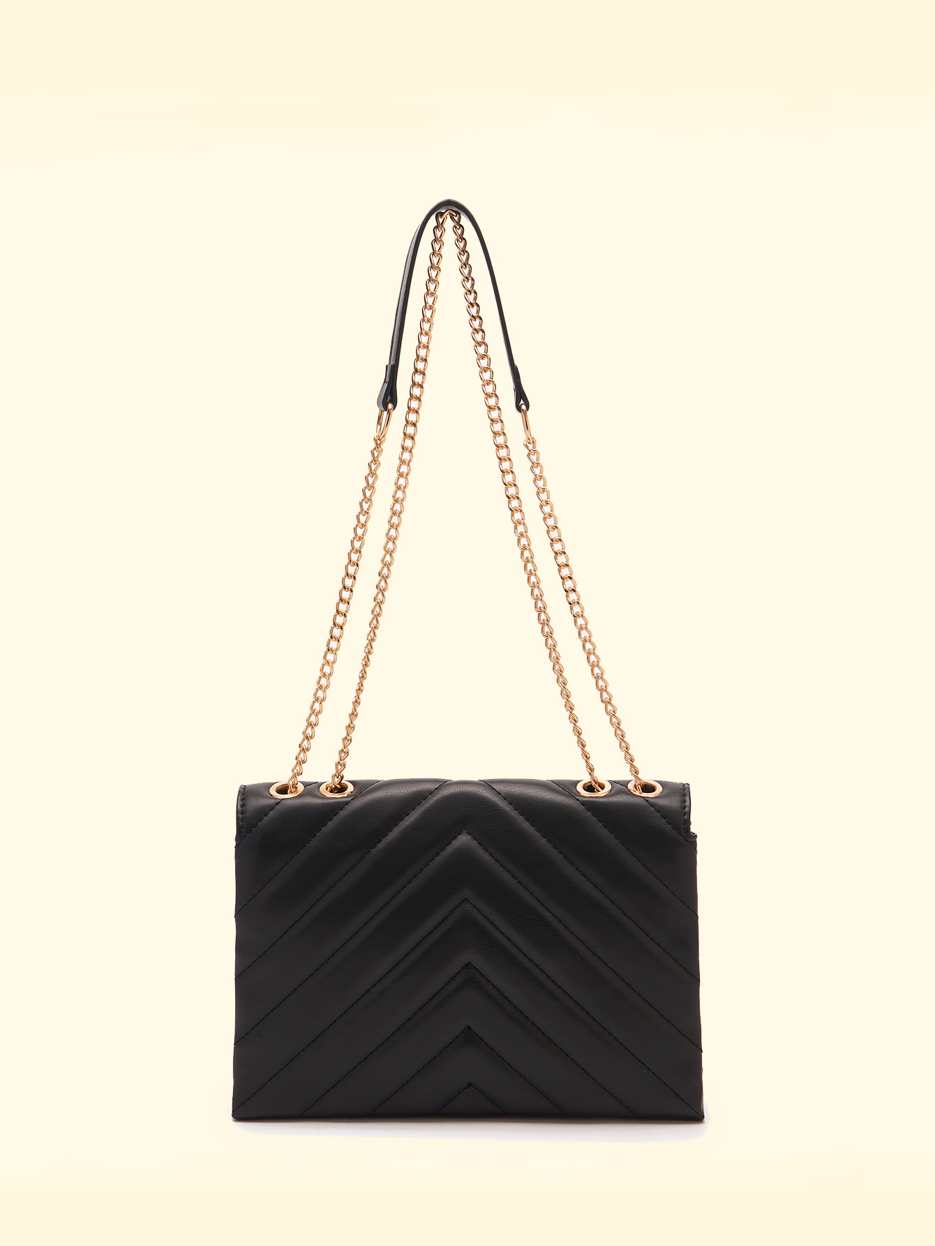 Basic Quilted Chain Shoulder Bag - Shah S. Sahota