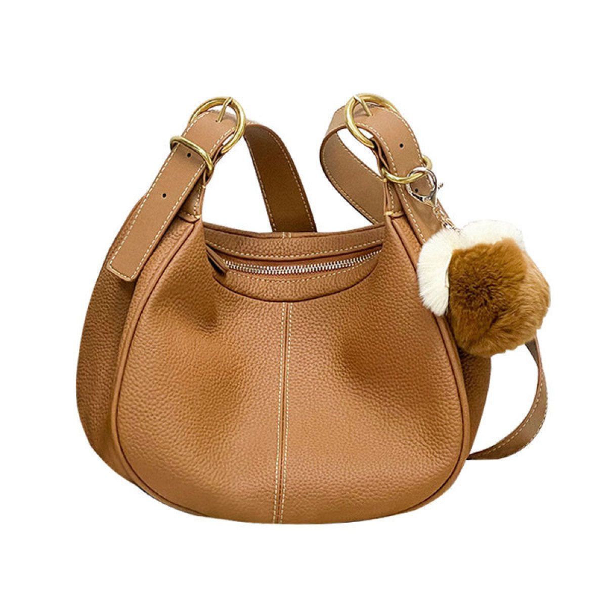 Crescent Shoulder Bag With Removable Handle - Shah S. Sahota