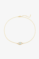Evil Eye Pendant Gold Plated Chain Necklace - Shah S. Sahota
