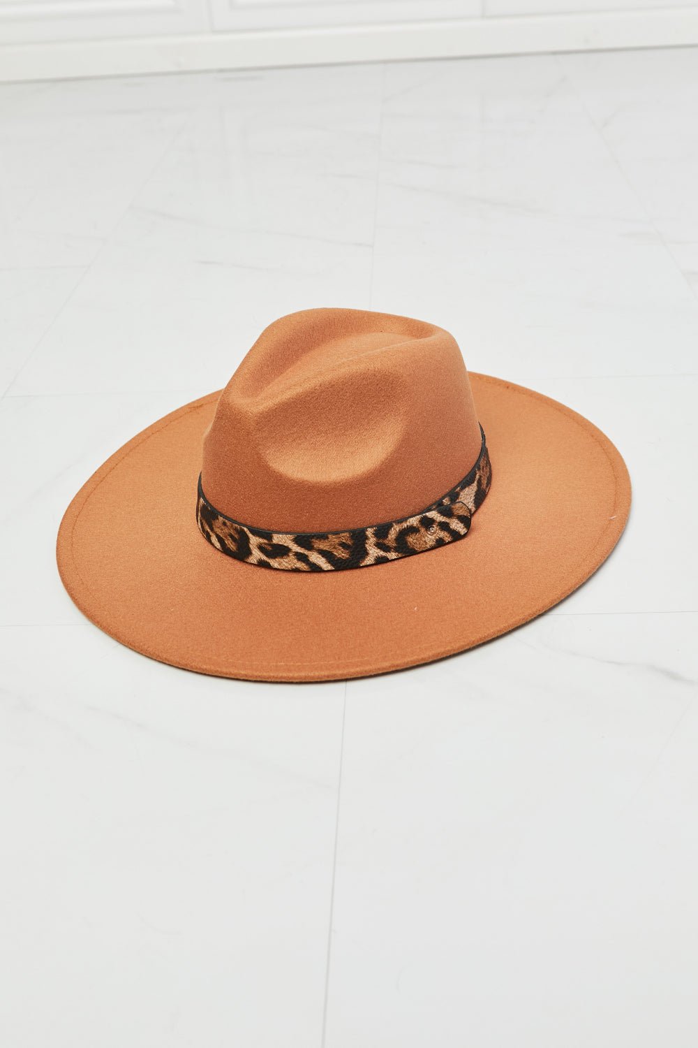 Fame In The Wild Leopard Detail Fedora Hat - Shah S. Sahota