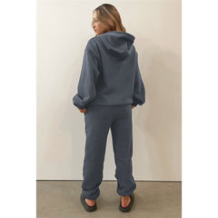 Pullover Long-Sleeved Hoodie & Tie Pocket Pants Sets - Shah S. Sahota