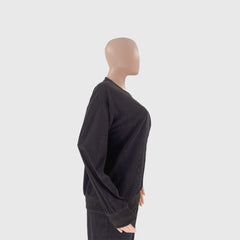 Corduroy Crew Neck Pullover Long Sleeve Sweatshirts & TiePants Two-Piece Sets - Shah S. Sahota